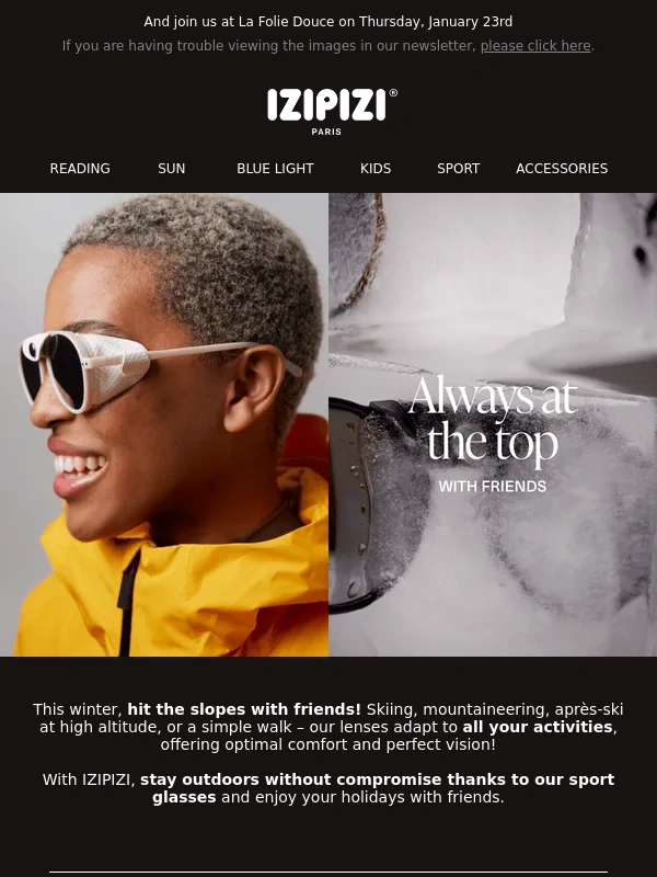 IZIPIZI - Prepare your winter holidays #1: off to the slopes with friends!