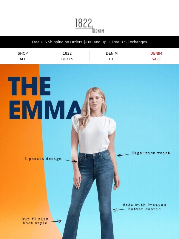 1822 Denim - Fan favorite: The Emma Slim Boot