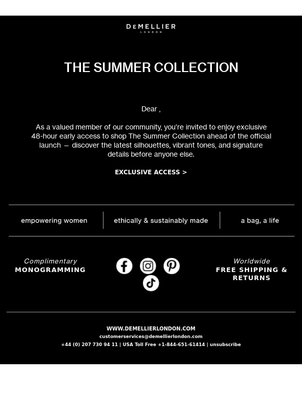 DeMellier - 48HR EXCLUSIVE ACCESS: The Summer Collection