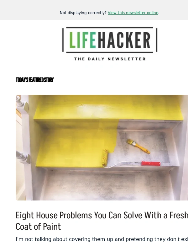 Lifehacker - 8 House Problems You Can Solve With a Fresh Coat of Paint