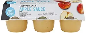 6-Count 4-Oz Happy Belly Apple Sauce (Unsweetened) $1.34 + Free Shipping w/ Prime or on orders over $35