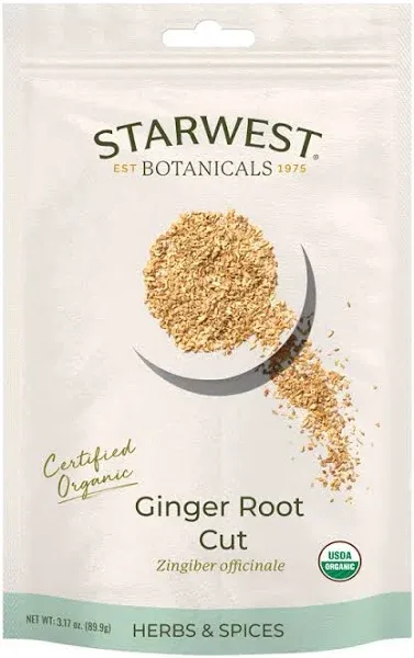 Starwest Botanicals Ginger Root Cut Organic Eco-Friendly