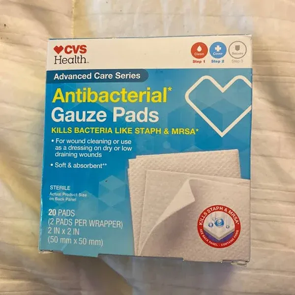 CVS Health Sterile Antibacterial Gauze Pads
