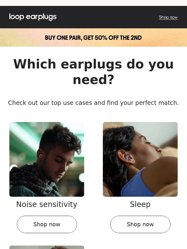 Loop Earplugs - Find your perfect earplugs