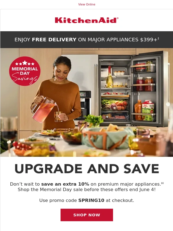 KitchenAid - It’s the best time to save 10% on major appliances!