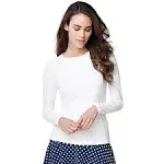 Lands End Womens Petite Long Sleeve Relaxed UPF 50 Rash Guard