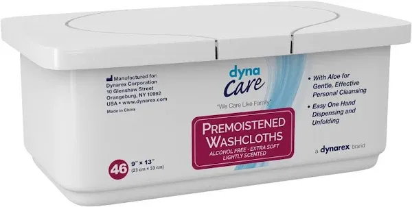 Personal Wipe DynaCare Tub Aloe / Lanolin Scented 46 Count
