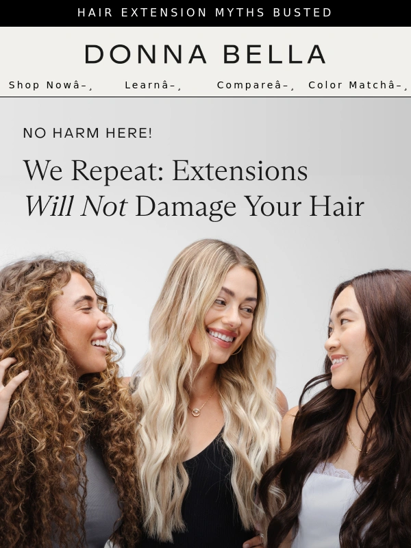 Donna Bella Hair - We’re debunking all your hair extension myths