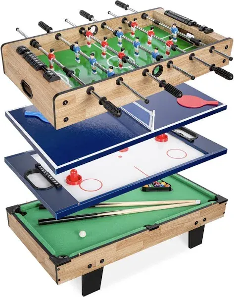 Best Choice Products 4-in-1 Multi Game Table Childrens Arcade Set
