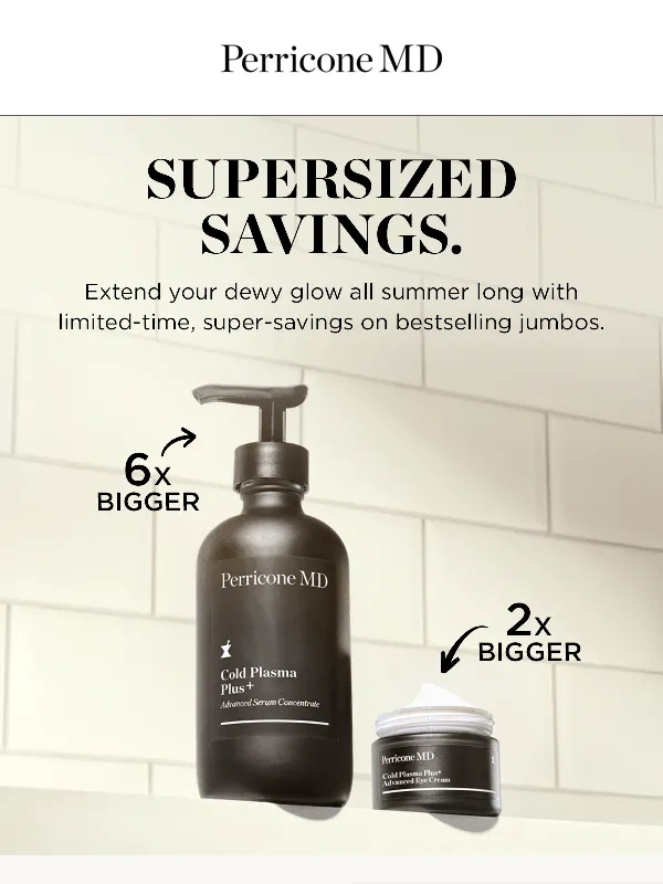 Perricone MD - Ending tomorrow: Special prices on jumbos