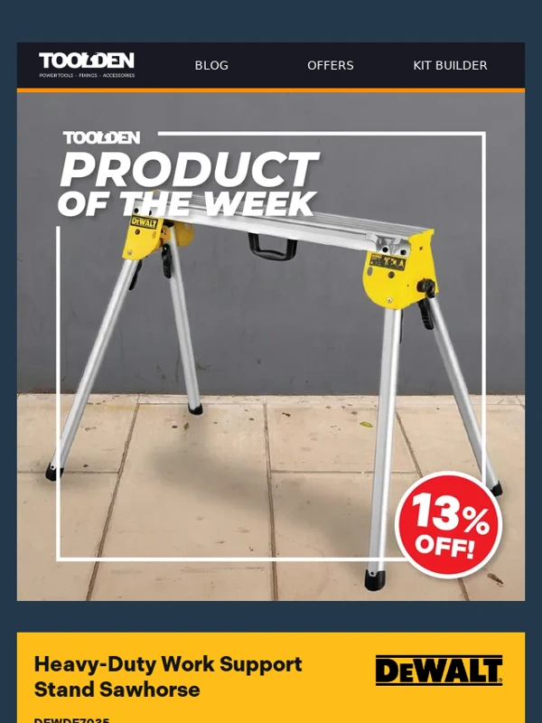 Toolden - ?️ Your DEWALT Support Stand Awaits!