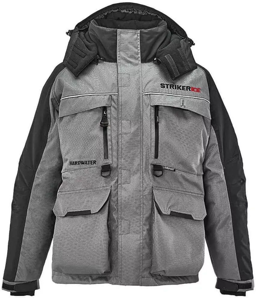 Striker ICE 2023 Hardwater Jacket - Gray/Black - 3XLT