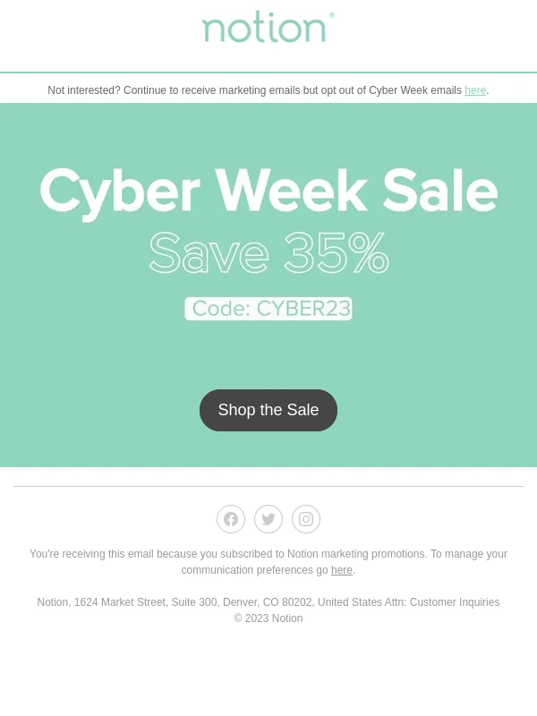 Notion - Cyber Week: 35% off inside