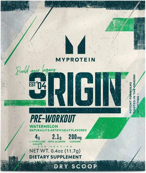 Myprotein Origin Pre-Workout Dry Scoop
