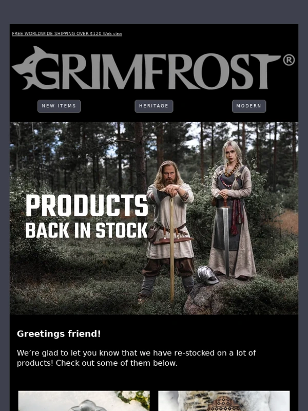 Grimfrost - Product Back in Stock