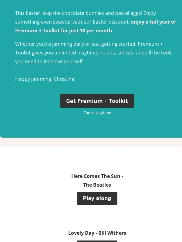 Chordify - ?? Enjoy our Easter discount!