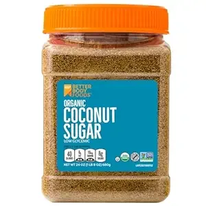 BetterBody Foods - Organic Coconut Sugar, 1.5 lbs, Gluten-Free, Non-GMO, Low Glycemic