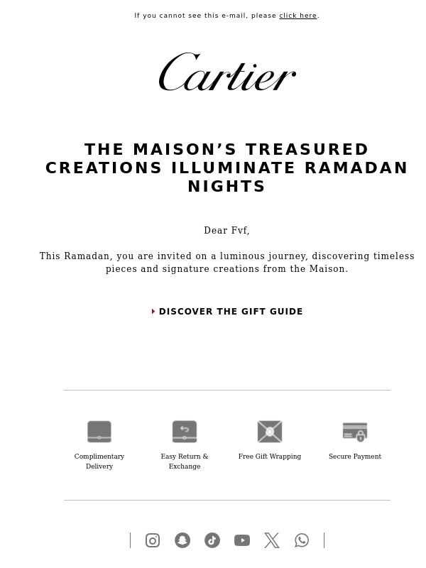 Cartier - Discover radiant gifts this season