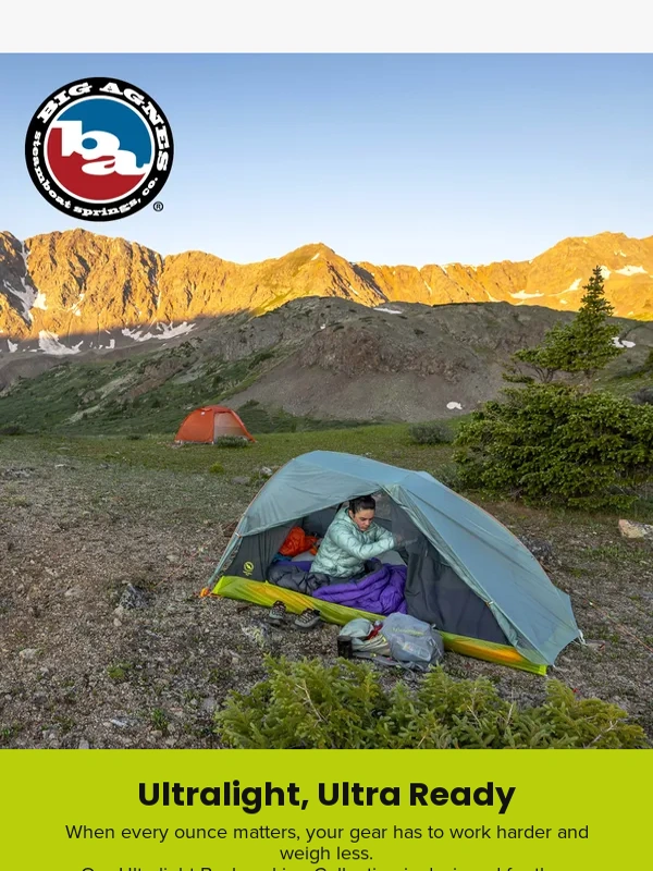 Big Agnes - ?Light As A Feather Gear?