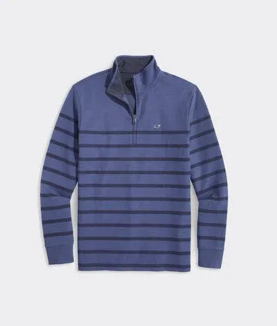 Vineyard Vines Men's Breton Stripe Saltwater Quarter Zip
