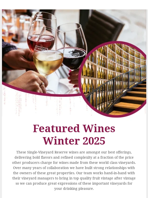 City Winery - Chill Out with This Season’s Featured Wines ❄️?