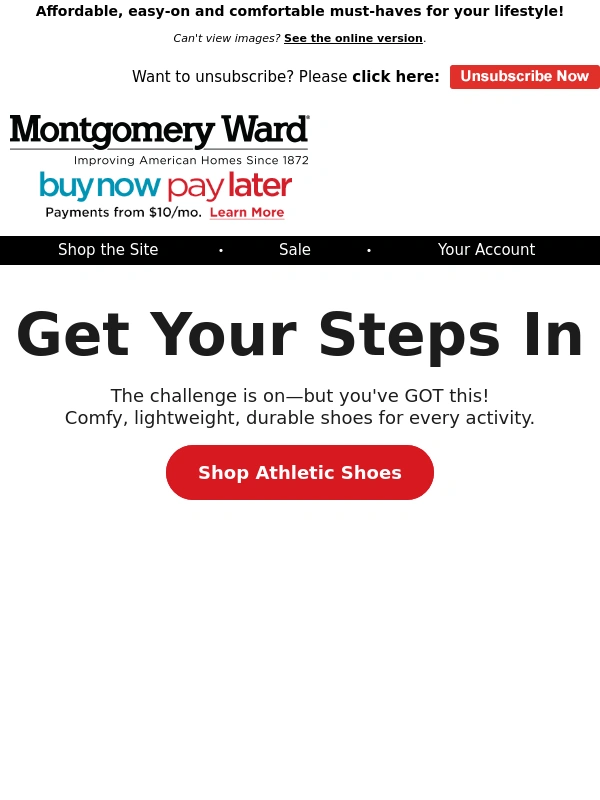 Montgomery Ward - Favorite-Brand Shoes at Unbeatable Prices!
