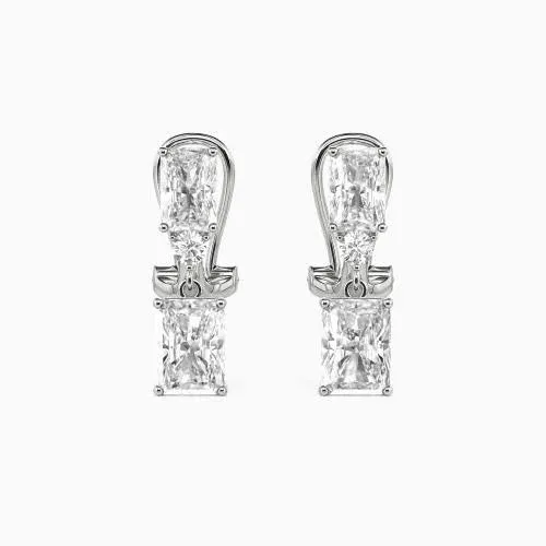 "The Right Person" Radiant Cut Drop Earrings