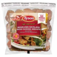 Tyson RTC Ice Glazed Boneless Skinless Chicken Breast Chunks with Rib Meat