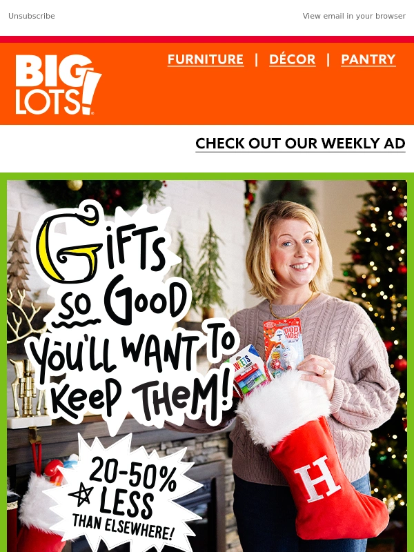 Big Lots - Gifts So Good,You'll Want to Keep ‘Em for Yourself!