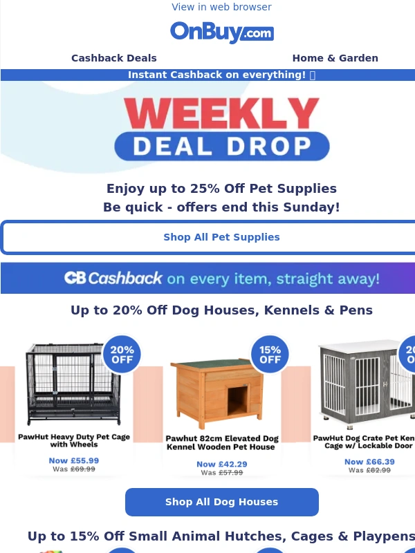 OnBuy - ? Weekly Deals: Up to 25% Off Pet Supplies! ?