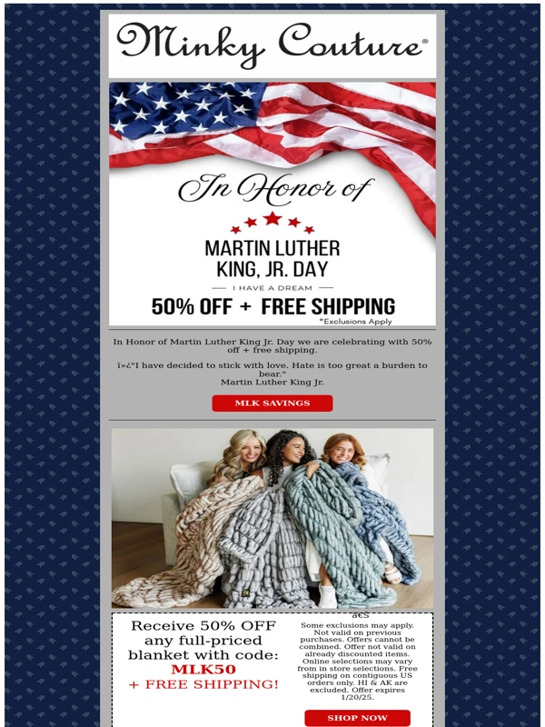 Minky Couture - 50% OFF + Free Shipping