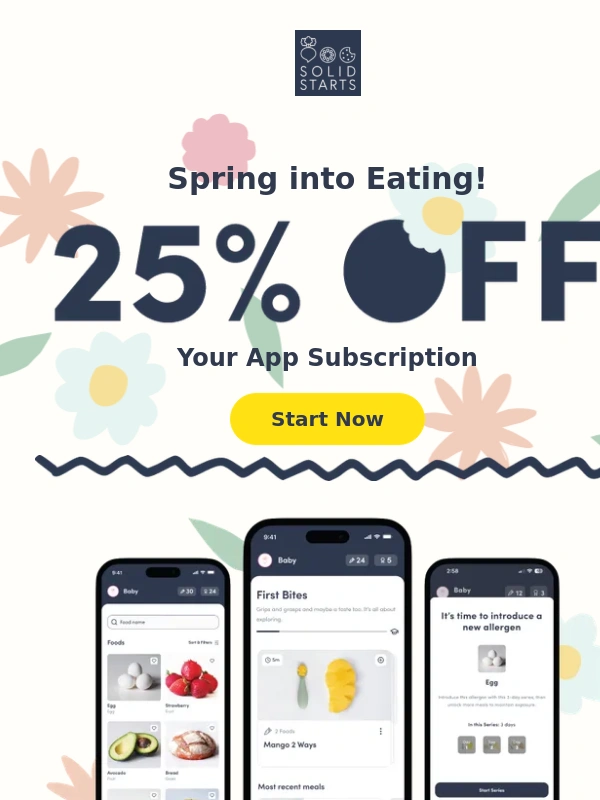Solid Starts - Spring is here! Let’s celebrate with 25% off ?