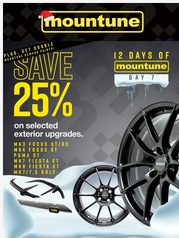 Mountune - Day 7 means 25% off exterior upgrades