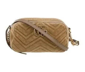 Gucci Women's GG Marmont Velvet Shoulder Bag
