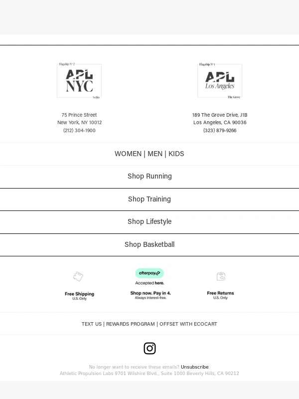 Athletic Propulsion Labs - Our Core Collection Bestsellers Are Back in Stock ?