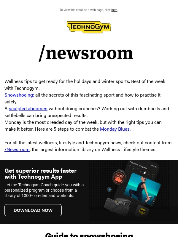 Technogym - Wellness tips to get ready for the holidays
