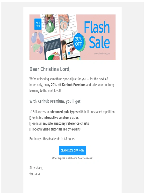 kenHub - ⏰ 48 Hours Only: Save 20% Off Kenhub Premium