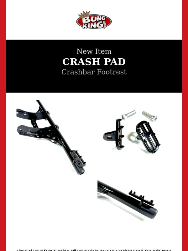 Bung King - Introducing new crashbar crash pads!