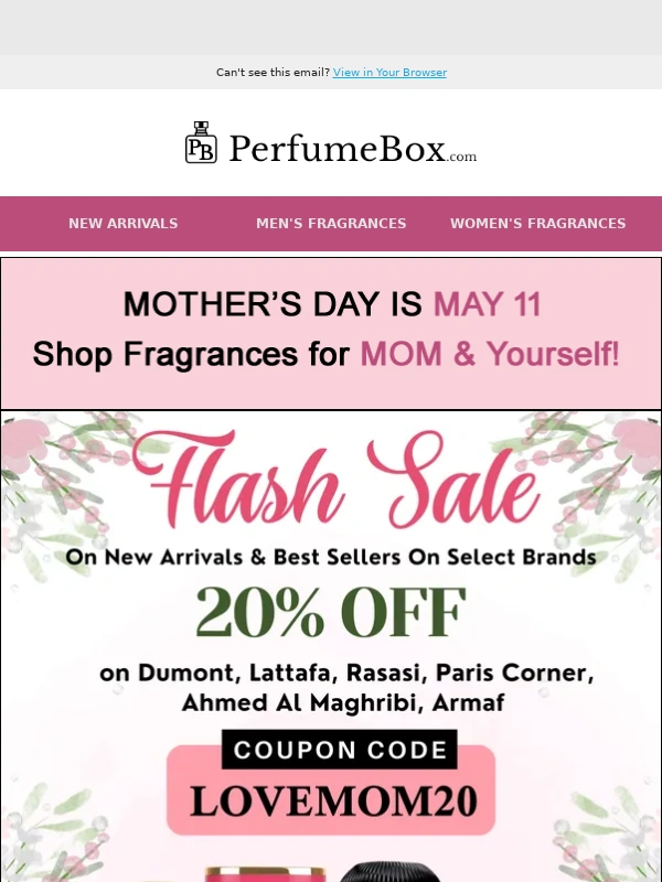 The - Mother’s Day Flash Sale:
