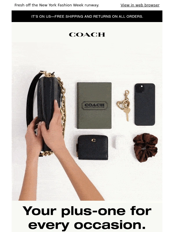 Coach - All eyes here: see what fits in the Chain Tabby