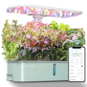 Indoor 10-Pod LED Hydroponics Smart Garden Grow Kit