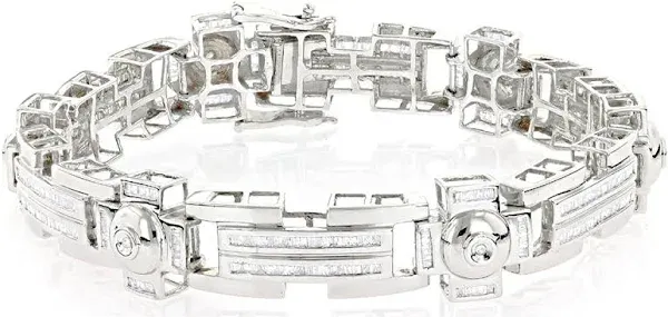 14K White Gold 4.5ct Diamond Bracelet