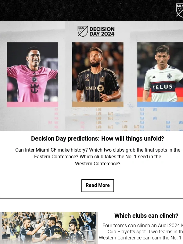 MLS - ⚽ Decision Day predictions,clinching scenarios and more