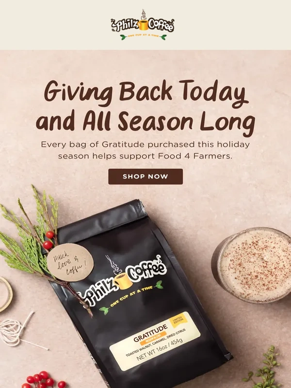Philz Coffee - Giving Back with Gratitude