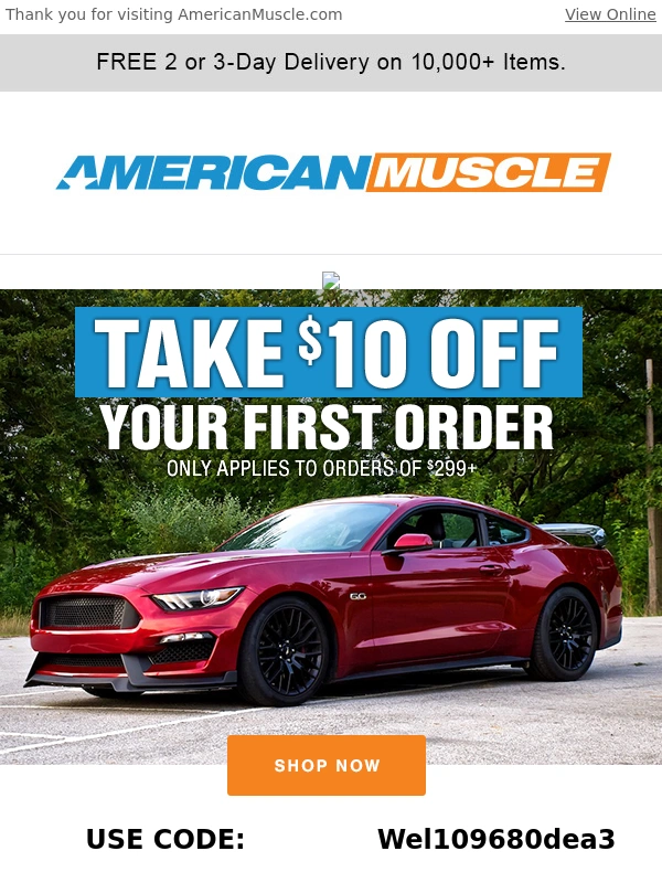American Muscle - Save BIG for your Mustang!