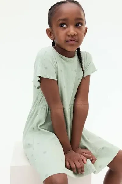 H&M Girls Ribbed Jersey Dress