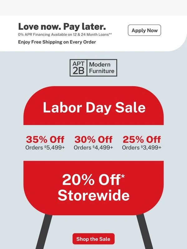 Apt2B - Up to 35% OFF—Labor Day Sale Ends Today! Shop Now!