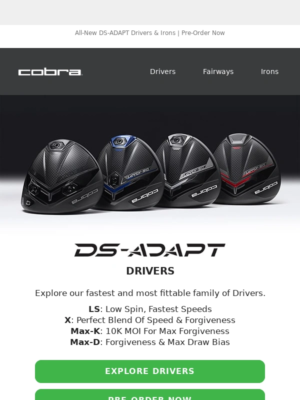 Cobra Golf - Dial-In Your Game With DS-ADAPT