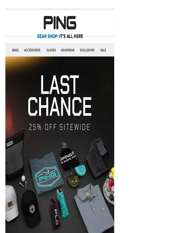 PING - Save 25% Until Midnight