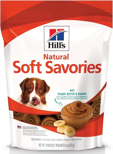 Hill's Science Diet Soft Savories Peanut Butter & Banana Dog Treats